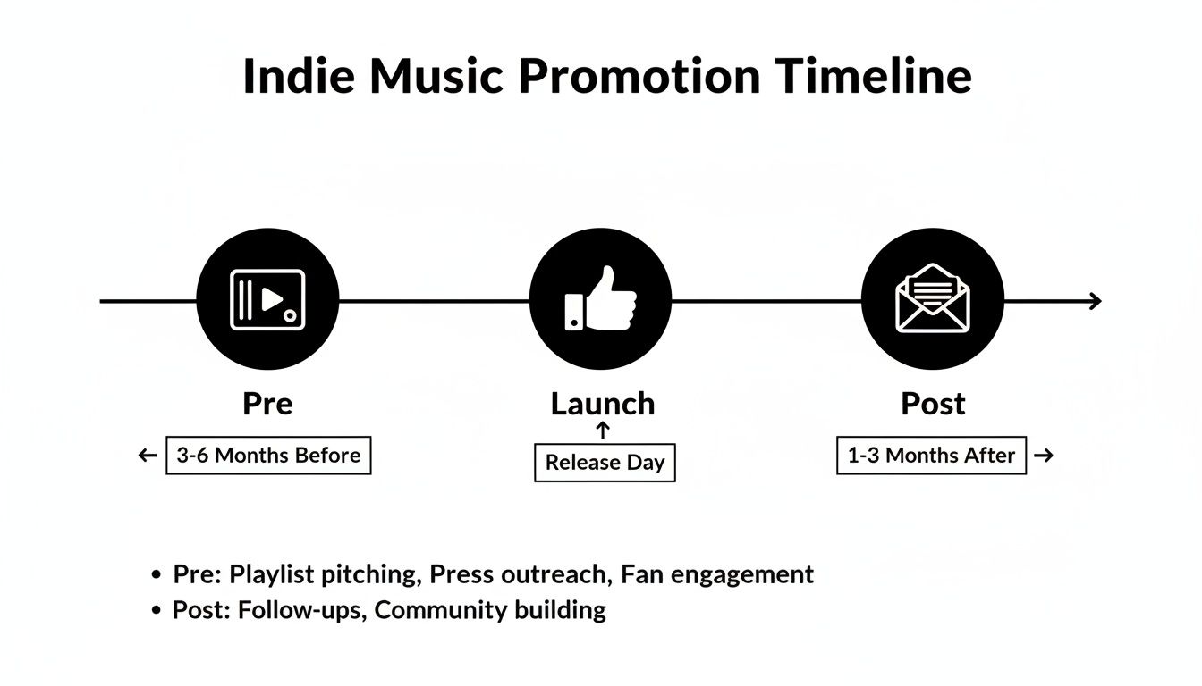 Infographic about independent music promotions