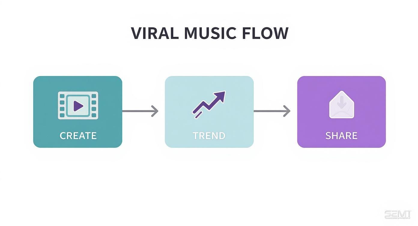 Infographic about social media for music