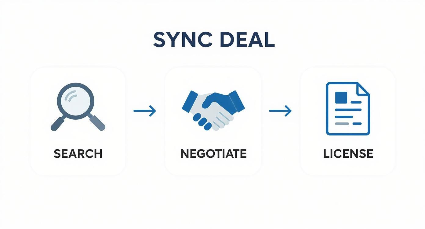 Infographic about what is sync licensing