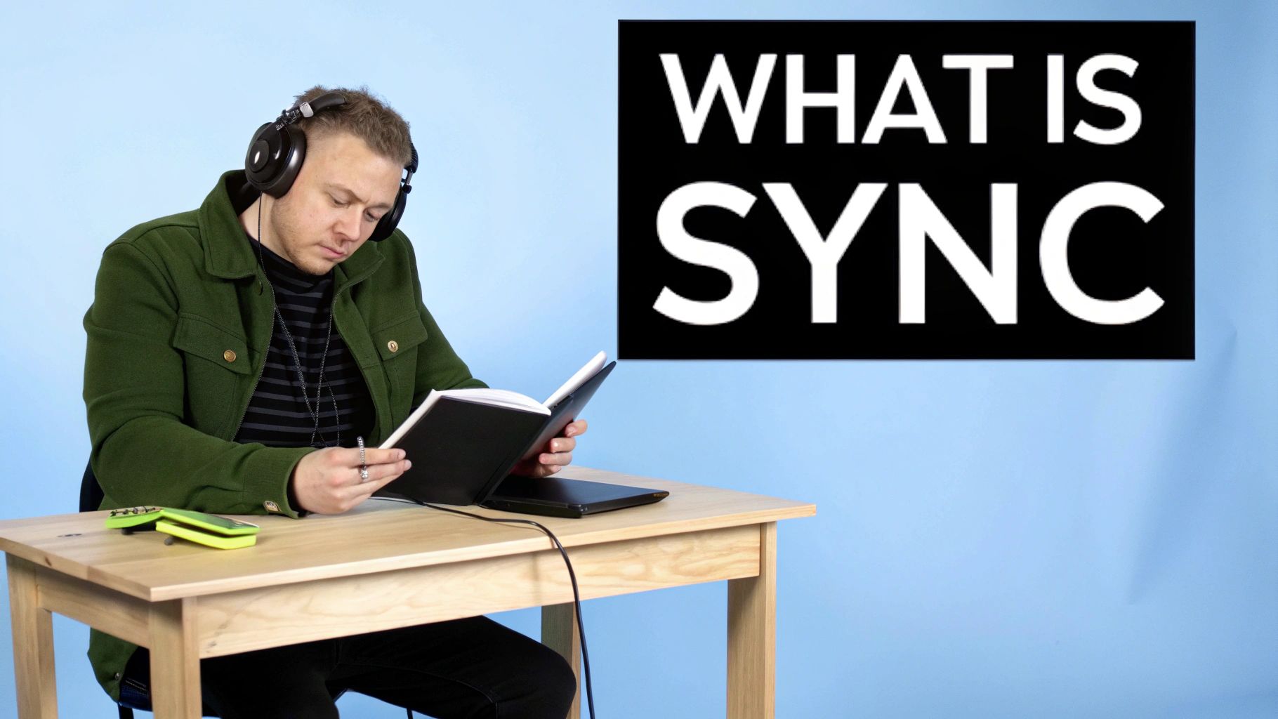 A person mixing audio on a professional soundboard, representing the creation of music for media.
