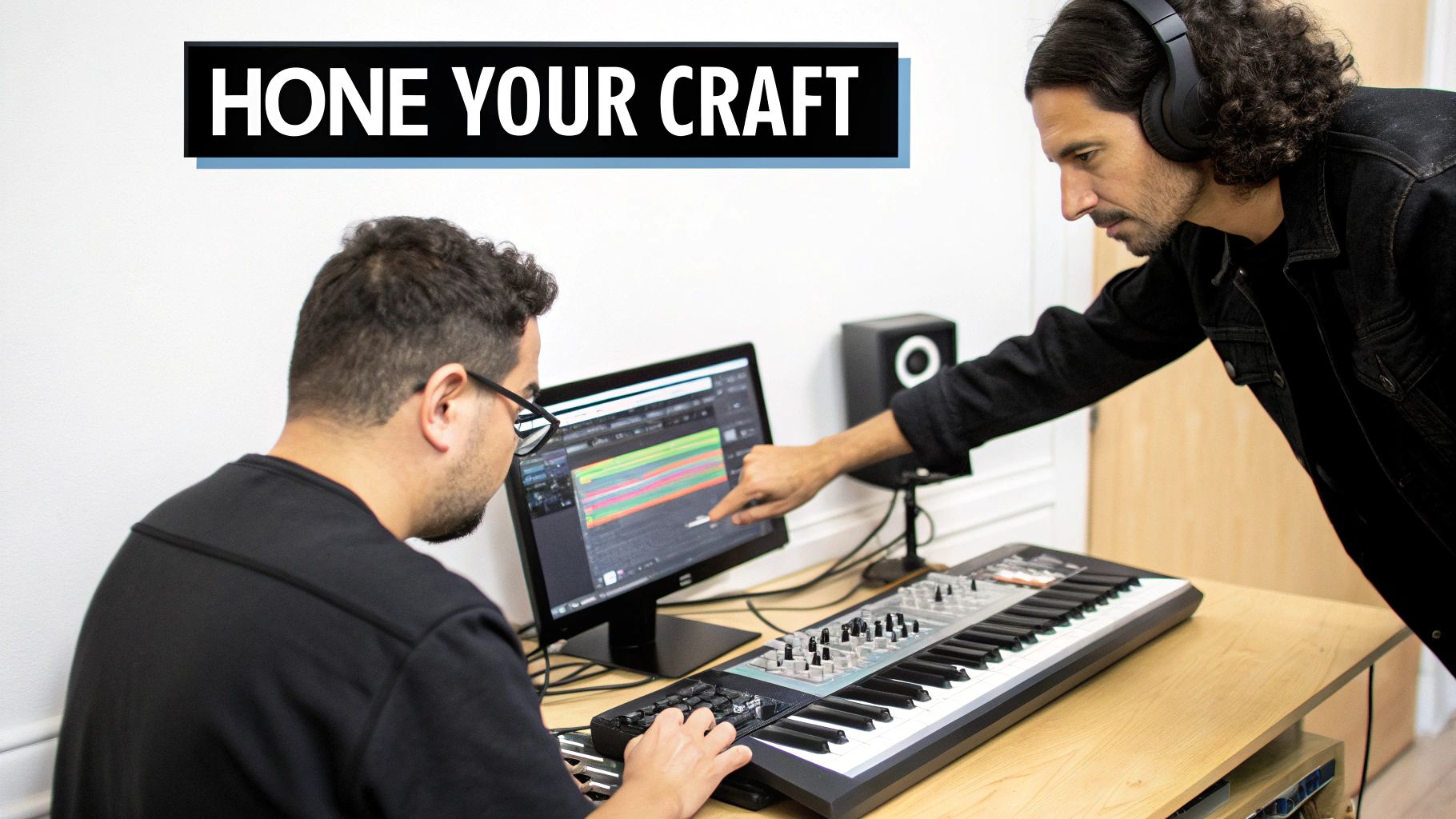 Producing music in a studio