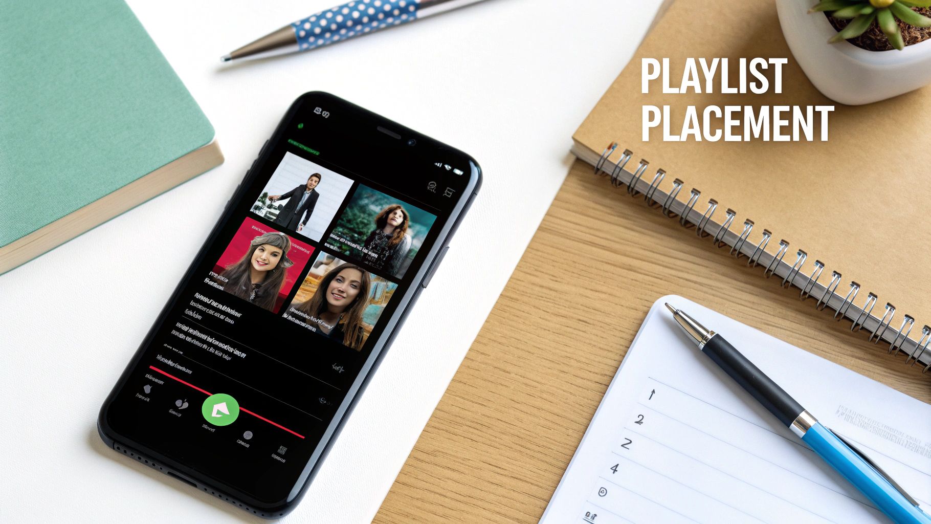 Infographic detailing statistics about Playlist Pitching & Streaming Optimization