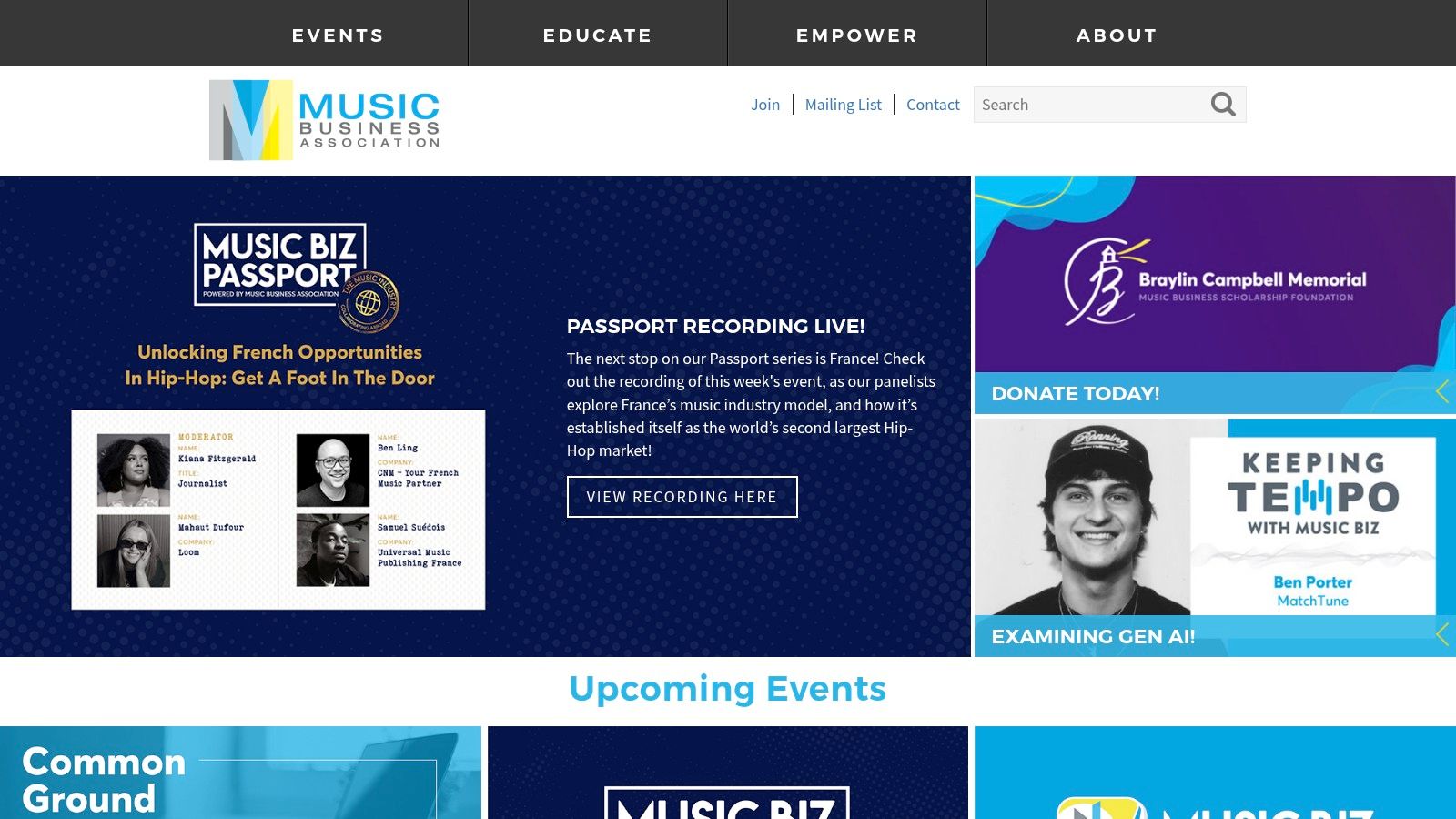 Music Biz (Music Business Association Annual Conference)