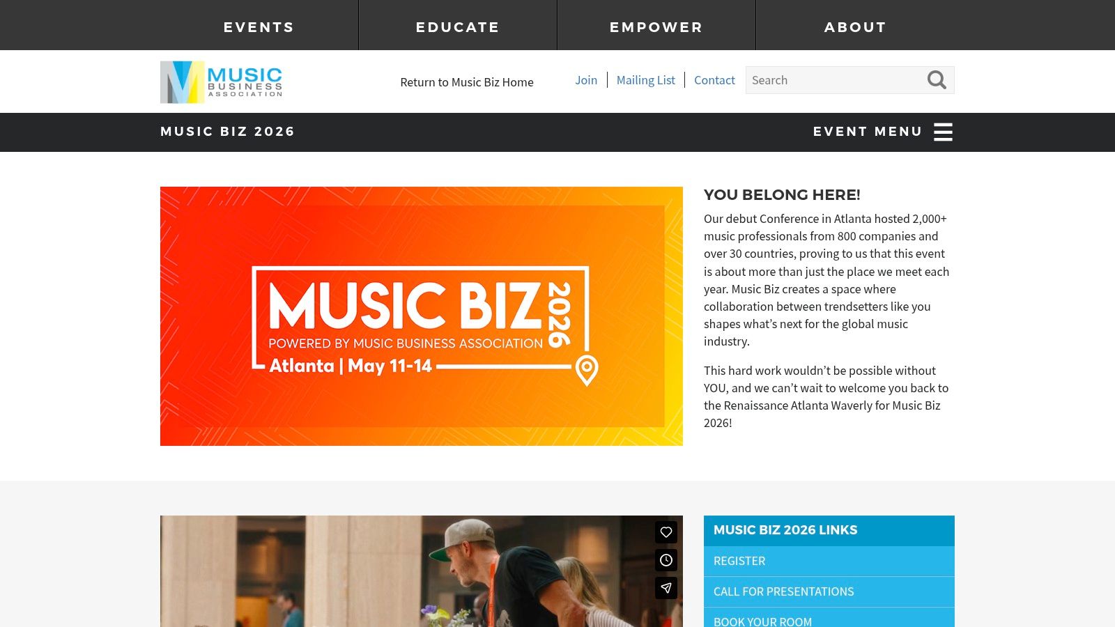 Music Biz Annual Conference (Music Business Association)