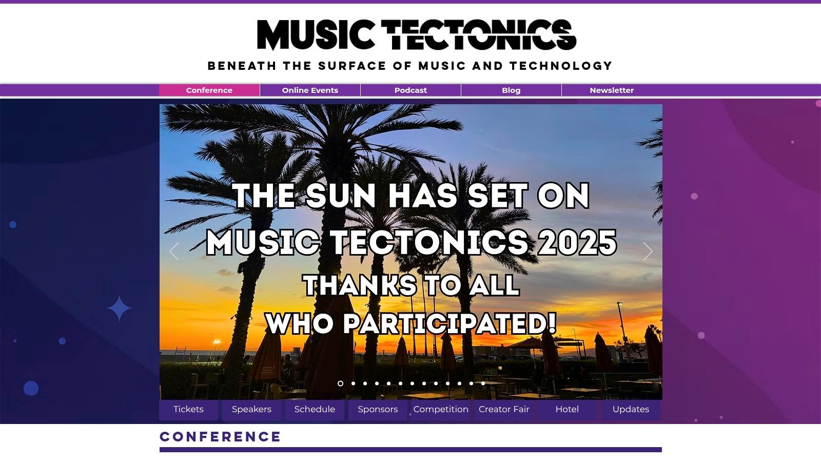Music Tectonics Conference