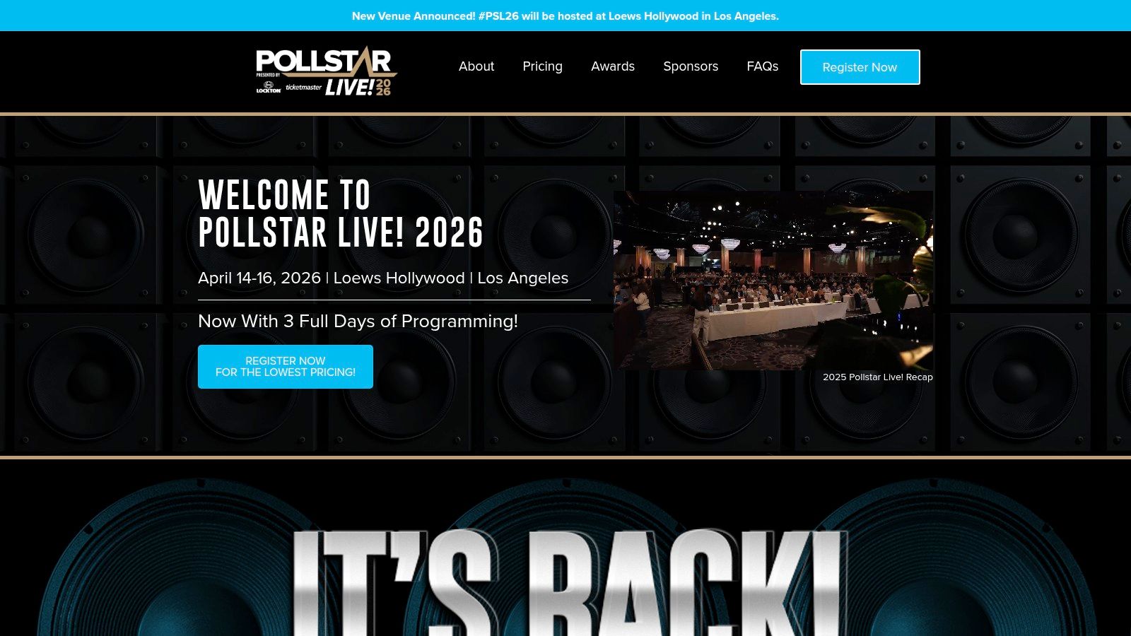 Pollstar Live! + Production Live!