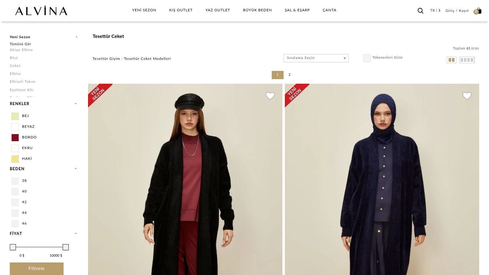 Stilinizi Tamamlayan 7 Marka: Tesettür Ceket Kombinleri 2025 6 Alvina