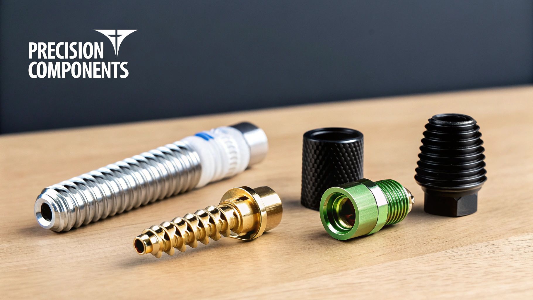A detailed image showing the components of a Straumann screw-retained abutment system.