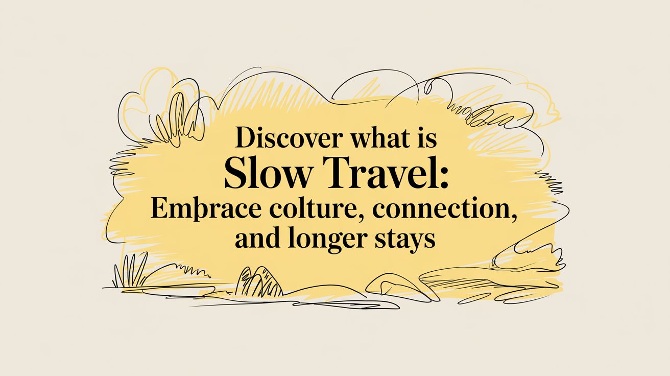 Discover what is slow travel: Embrace culture, connection, and longer stays