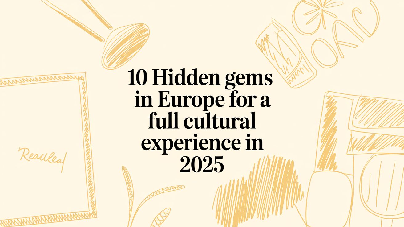 10 Hidden Gems in Europe for a Full Cultural Experience in 2025