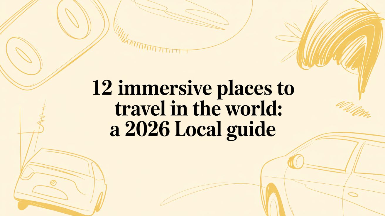 12 Immersive Places to Travel in the World: A 2026 Local Guide