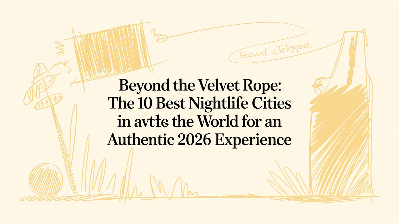 Beyond the Velvet Rope: The 10 Best Nightlife Cities in the World for an Authentic 2026 Experience