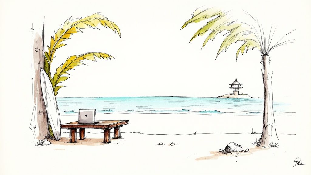 Bali, Indonesia - Tropical Paradise with Digital Infrastructure