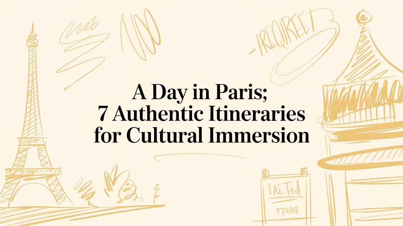 A Day in Paris: 7 Authentic Itineraries for Cultural Immersion