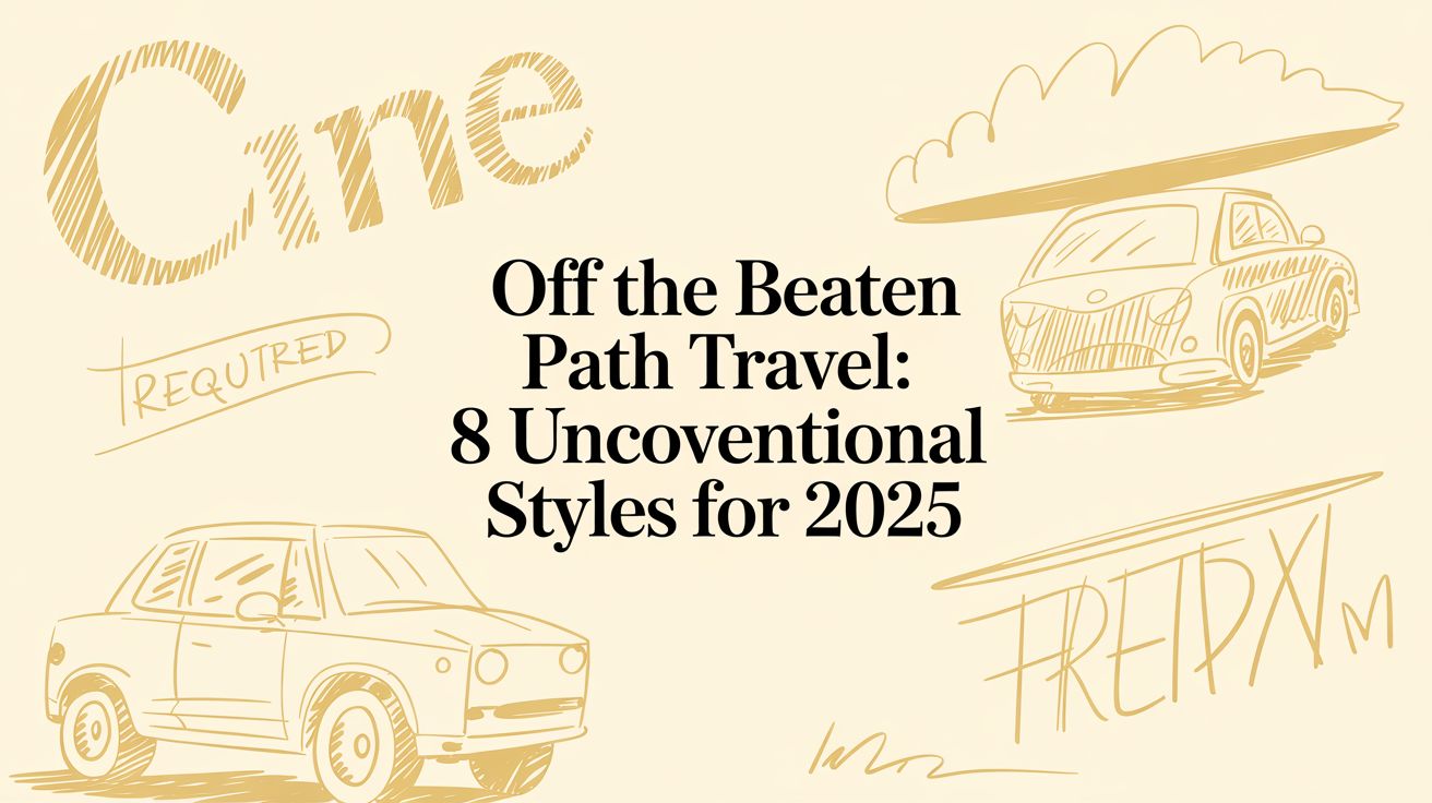 off the beaten path travel: 8 unconventional styles for 2025