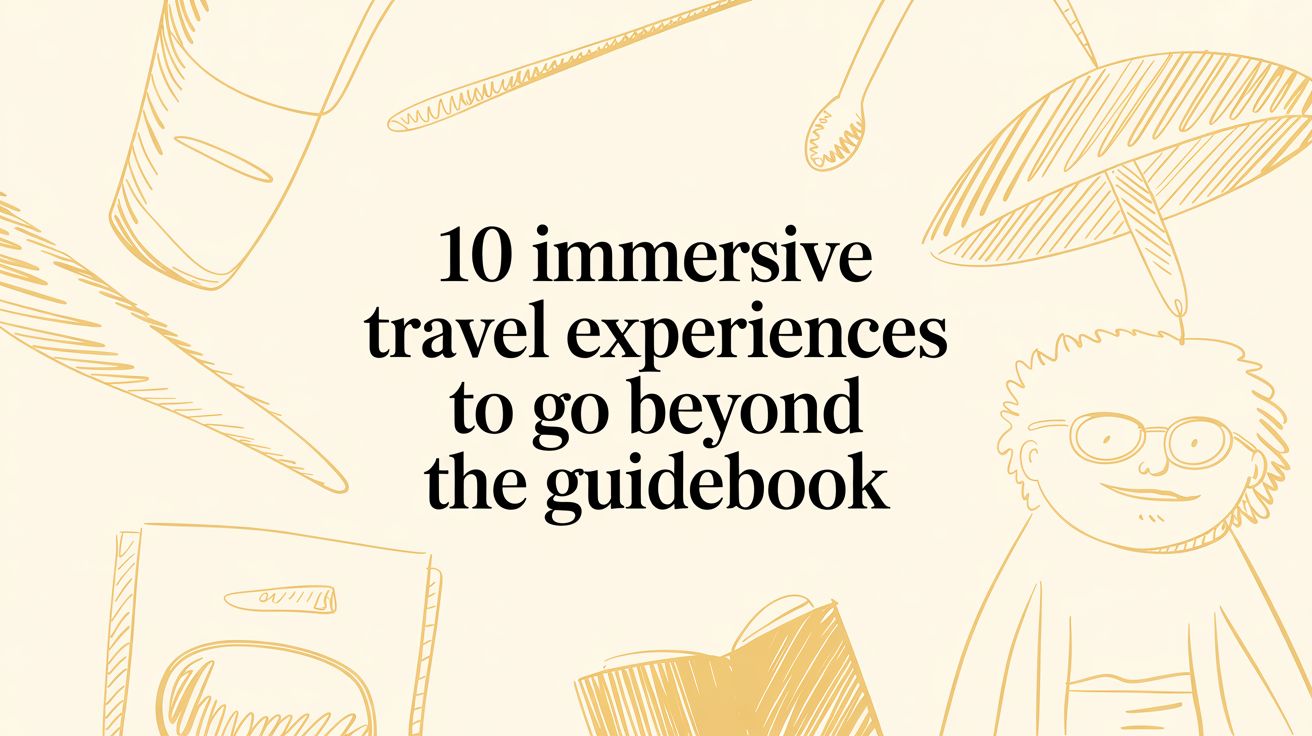 10 Immersive Travel Experiences to Go Beyond the Guidebook