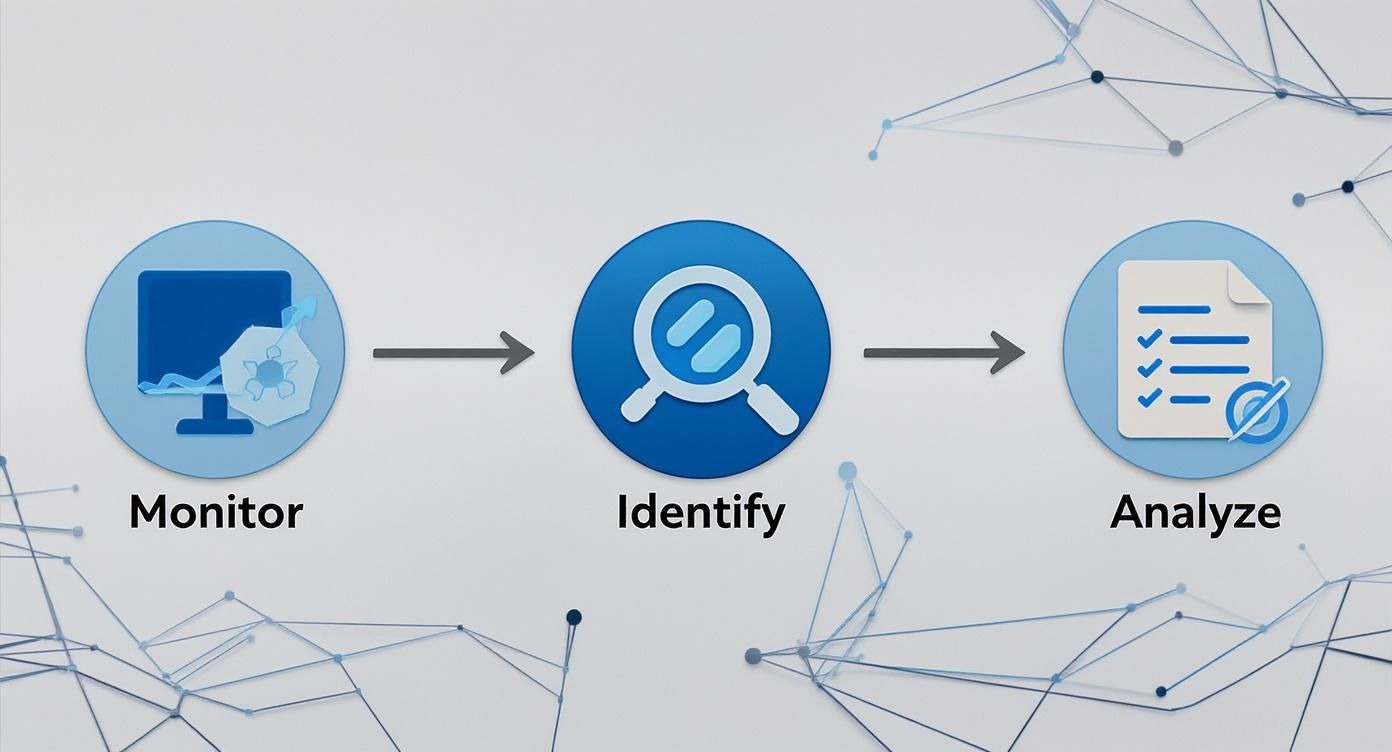 Infographic about how to detect a computer virus