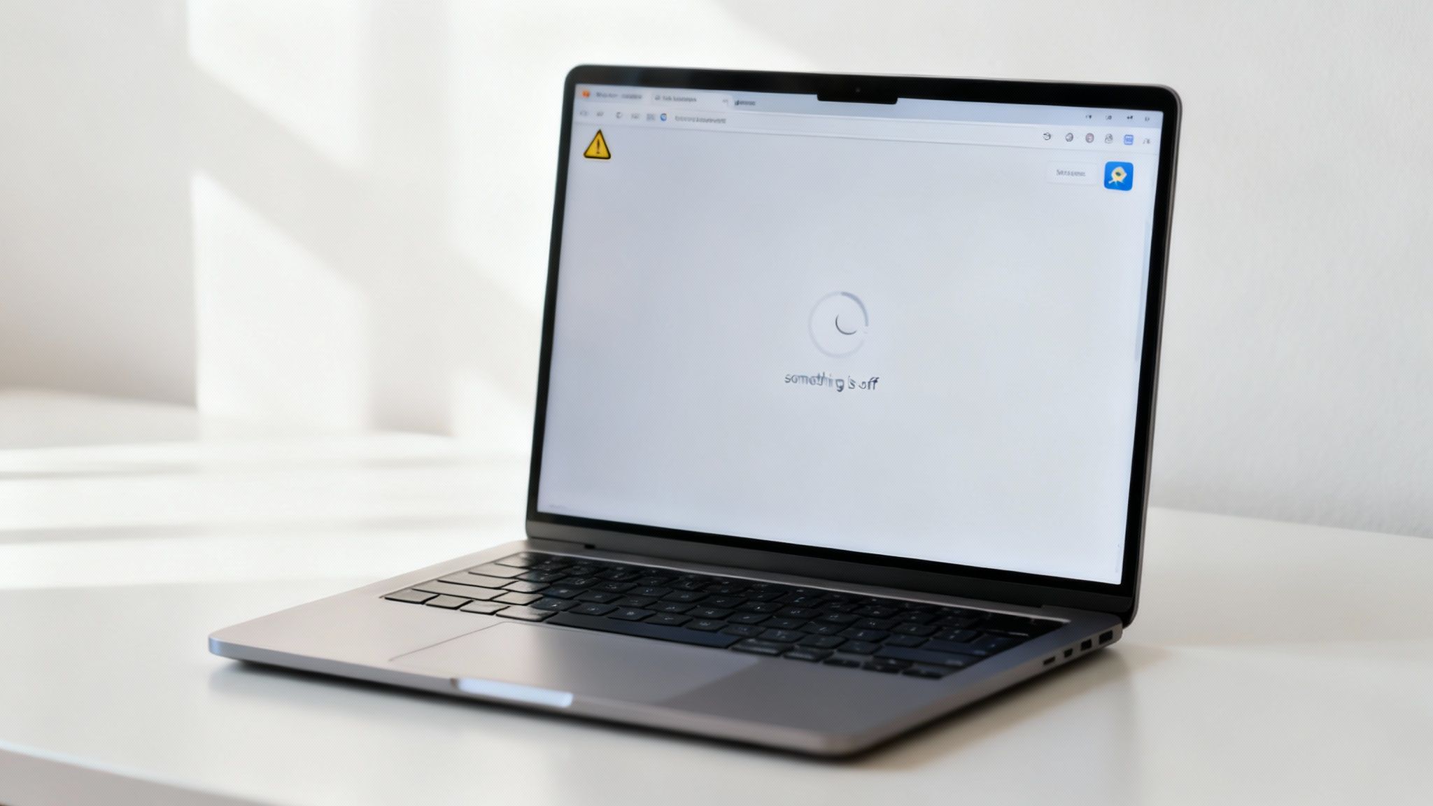 A person looking closely at a computer screen, representing the act of detecting a computer virus.