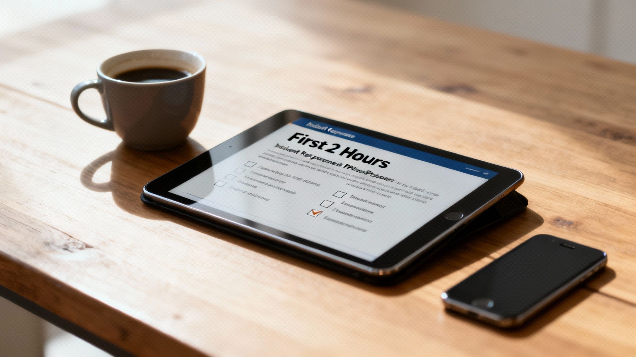 A team collaborating around a table, mapping out a plan with focused determination.