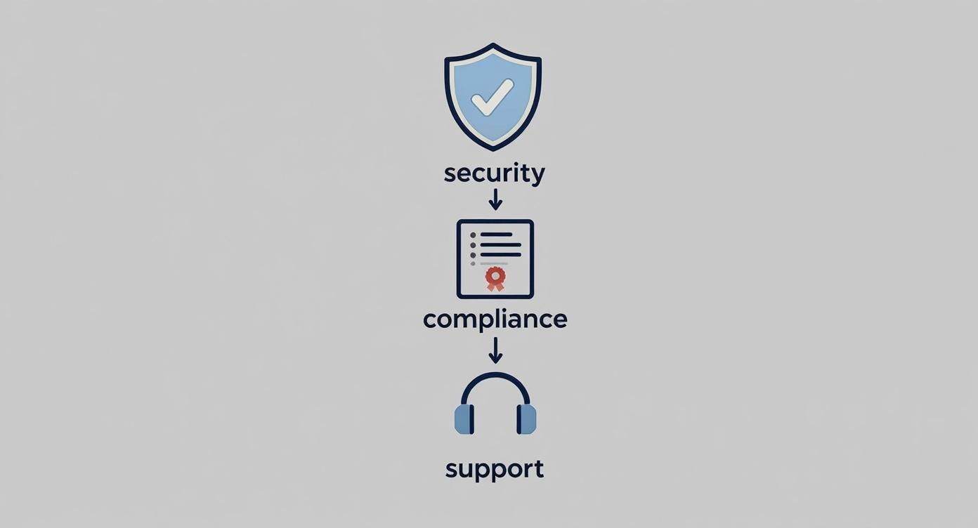 Infographic about how to choose cloud provider