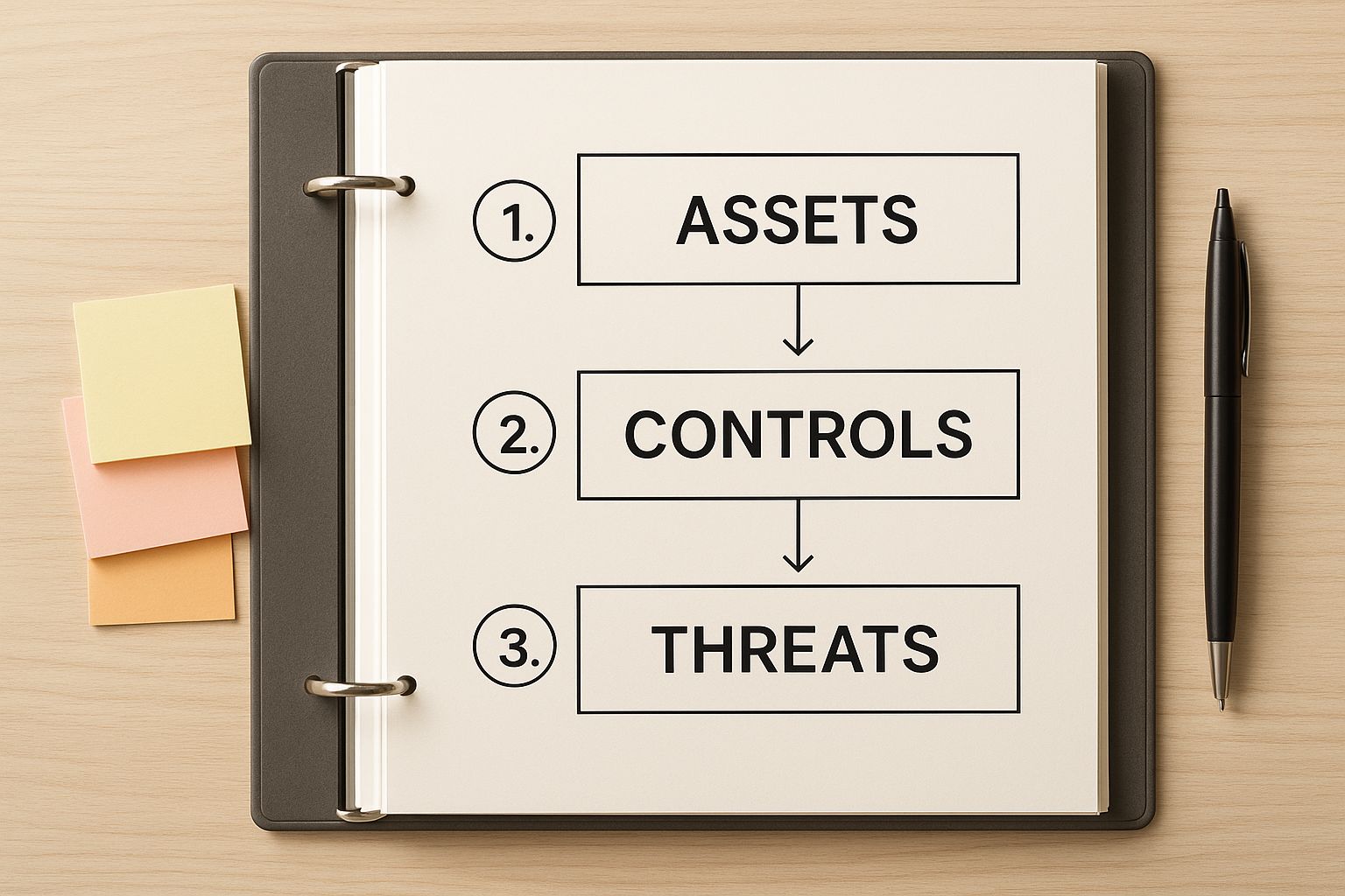 Infographic about cybersecurity risk assessment template