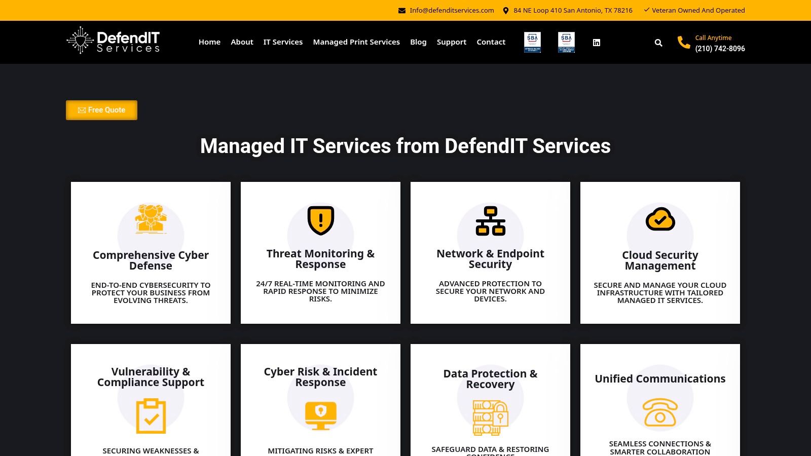 Defend IT Services — Managed Backup & Disaster Recovery (BCDR) for SMBs