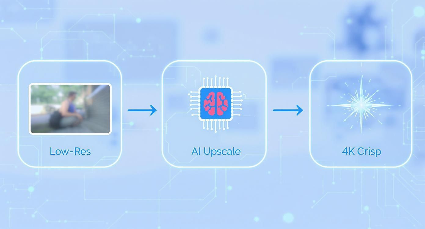 Infographic about ai video quality enhancer