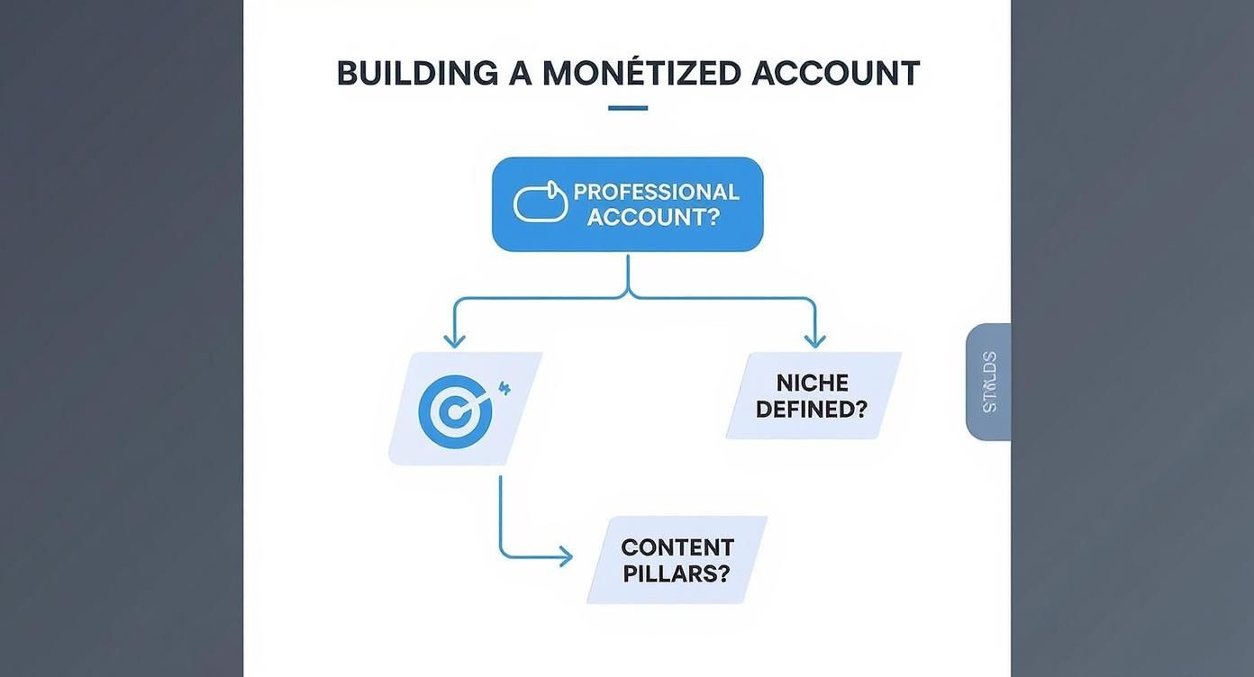 Infographic about how to monetize instagram reels