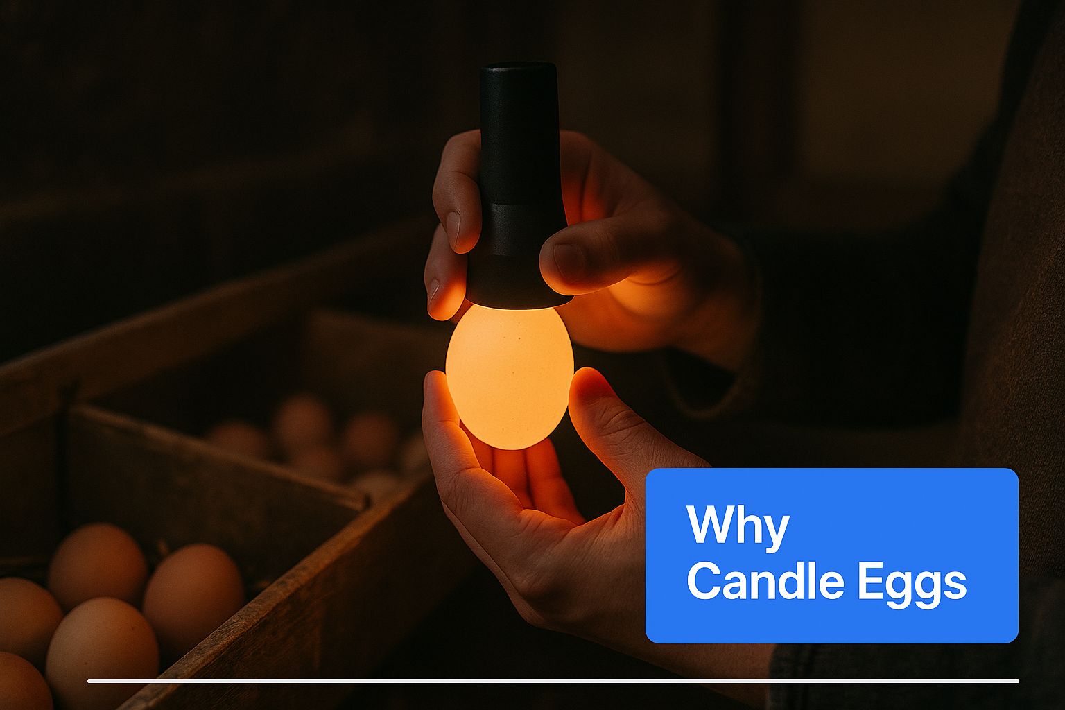 Infographic about when to candle chicken eggs