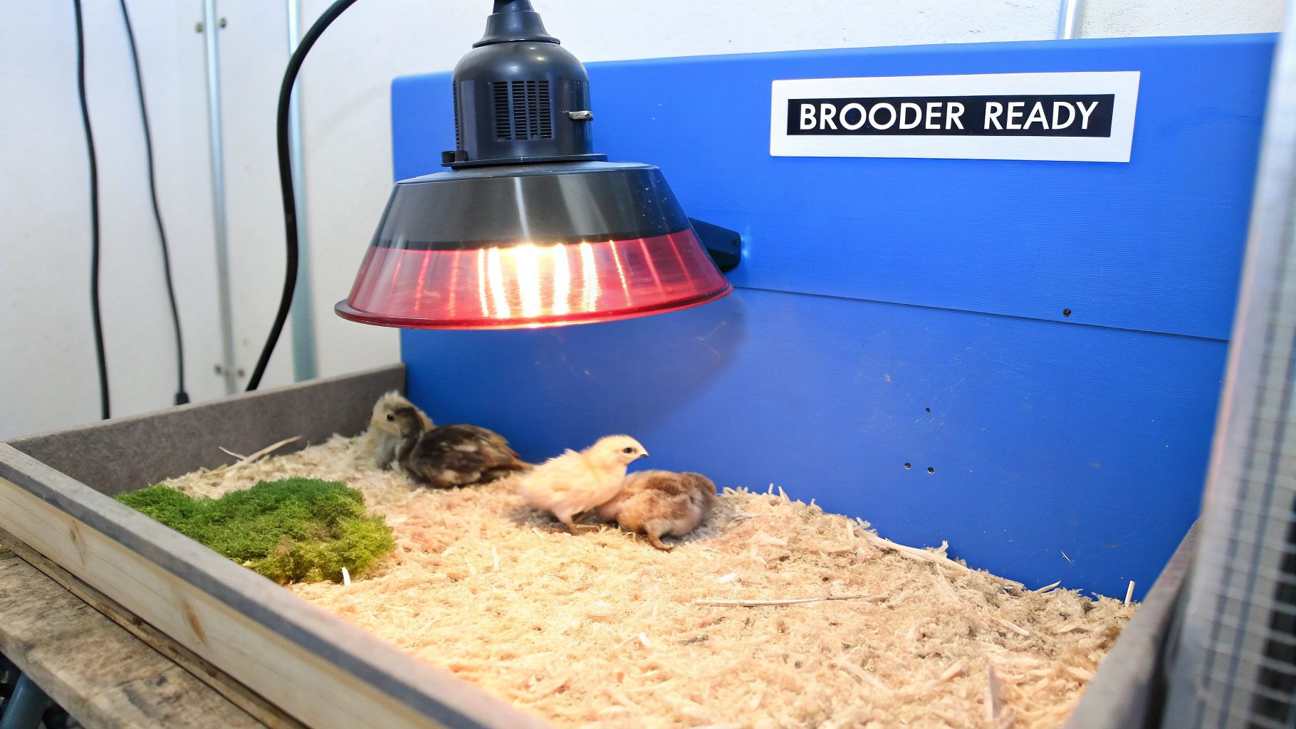 Newly hatched quail chicks