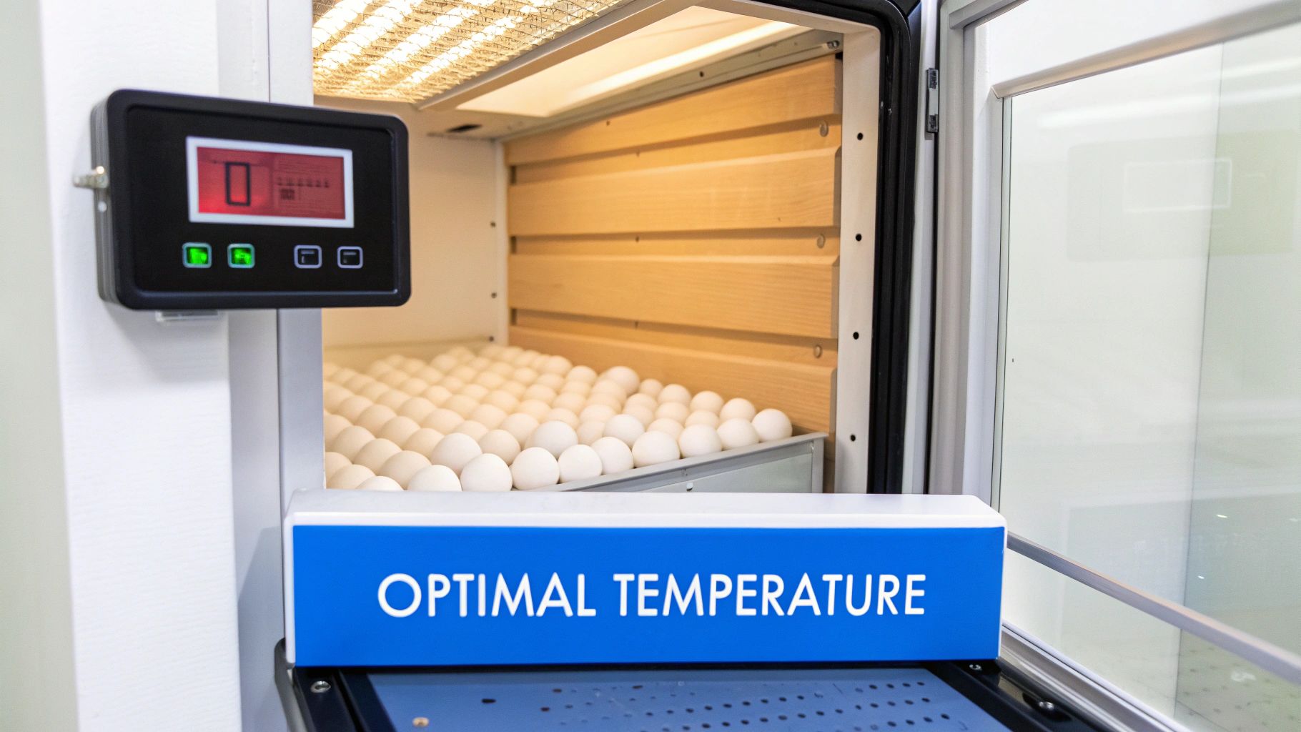 Selecting quail eggs for incubation