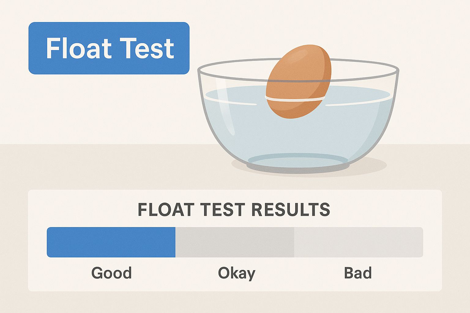 Infographic about how to tell if eggs are fertile
