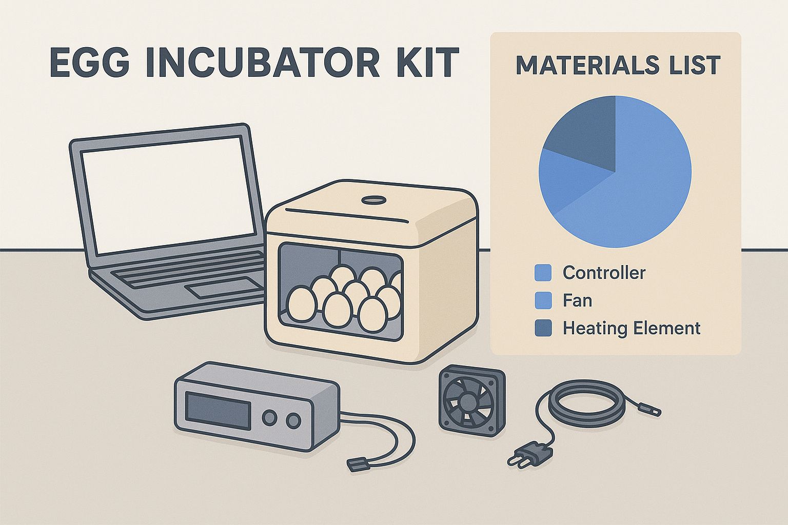 Infographic about how to build an egg incubator