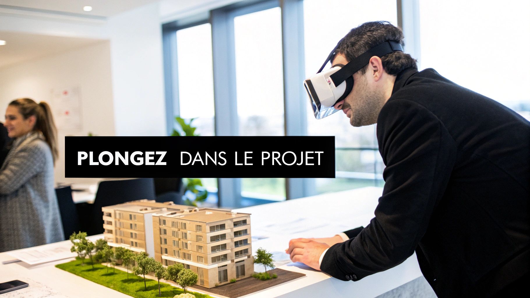 Représentation 3D d'un projet immobilier moderne