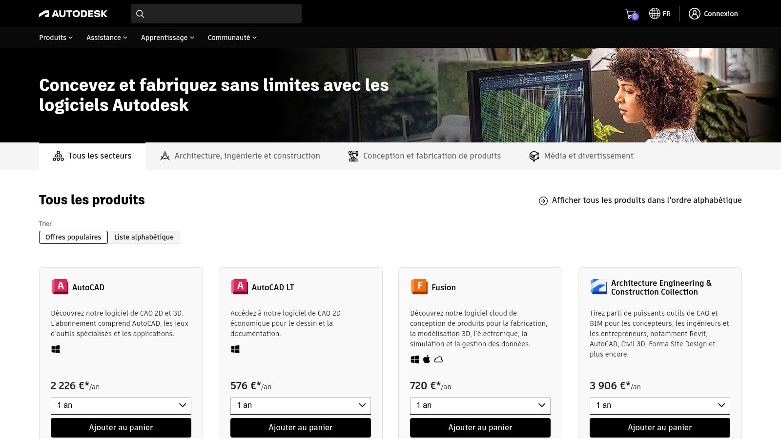Autodesk – Boutique en ligne (FR)