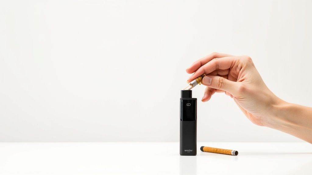vape smarter A Guide to the Duo Real Tobacco Experience Flavor:Blue Razz Ice (POD) Yocan Kodo Pro: Tiny Concentrate vape pens