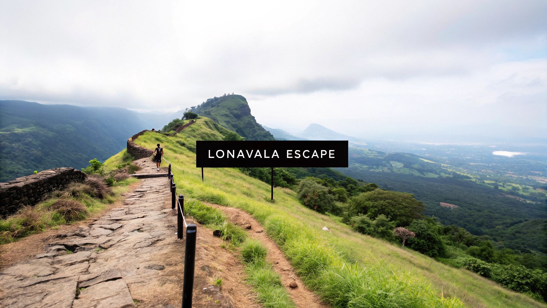 10 Amazing Places Near Pune for Two Day Trip in 2025 1 Scenic mountain hiking trail at Lonavala with lush green valleys and dramatic landscape views