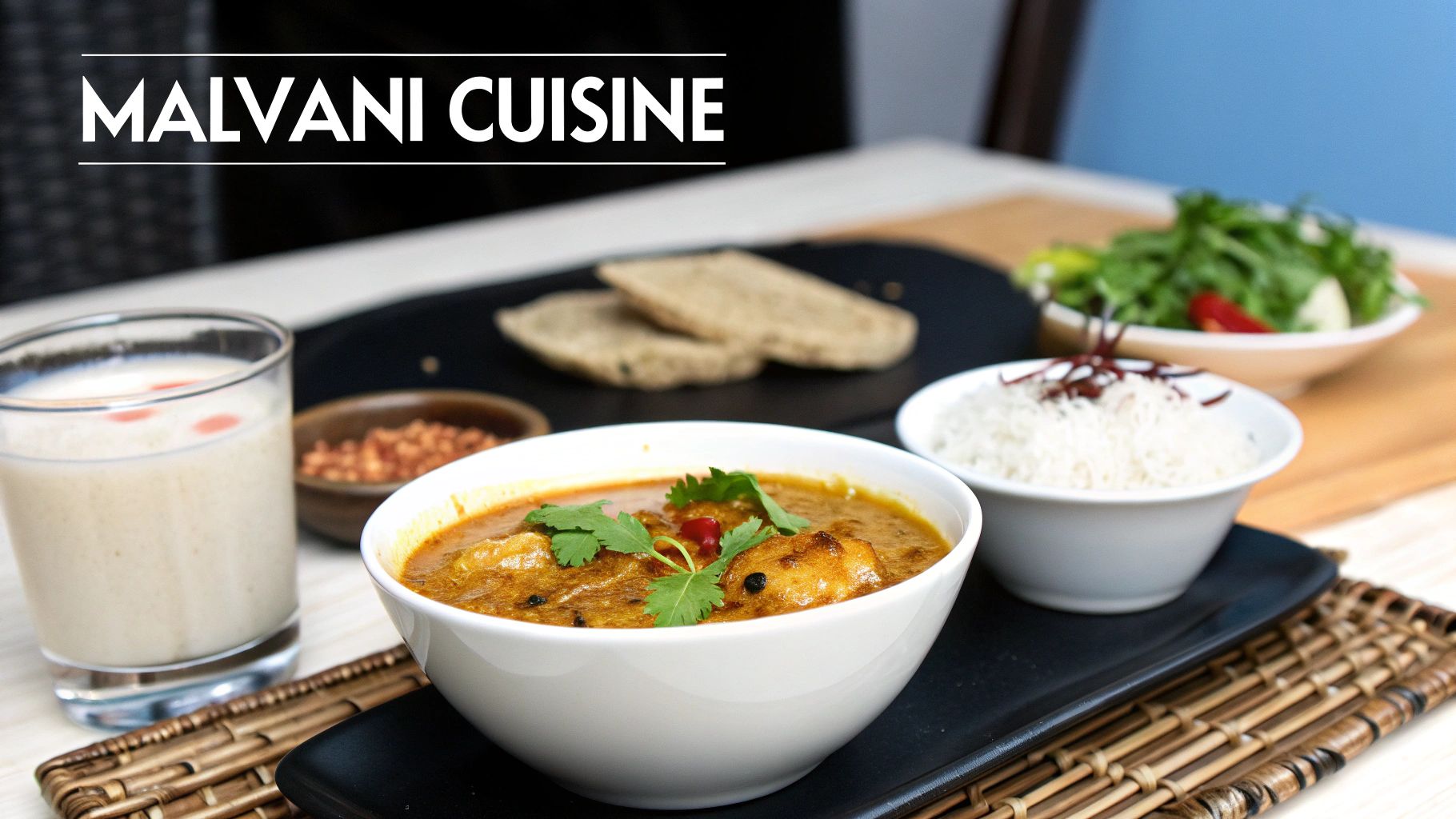 Your Ultimate Malvan Travel Guide 3 A delicious spread of Malvani cuisine featuring fish curry and other local dishes