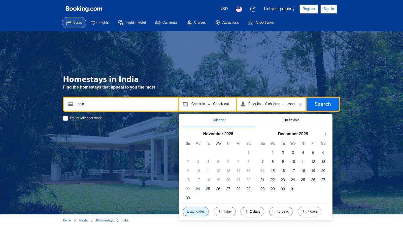 7 Best Platforms for Booking Homestays in India (2025 Guide) 2 Booking.com – Homestays in India