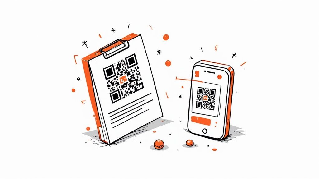 Marketers analyzing QR code data