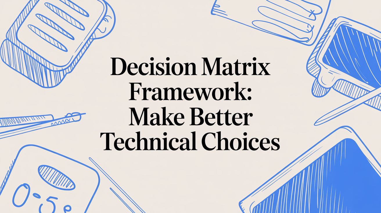 Decision Matrix Framework: Make Better Technical Choices with Data, Not Gut Feel