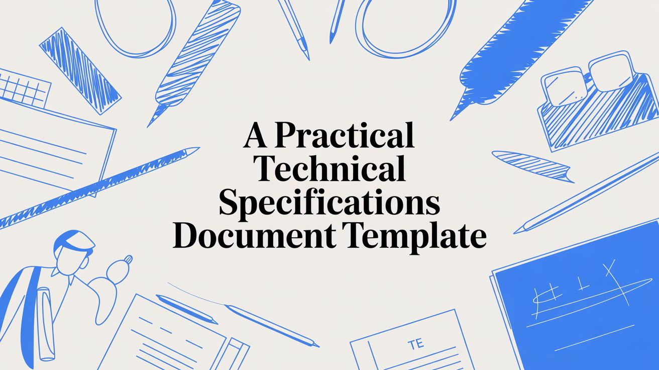 A Practical Technical Specifications Document Template