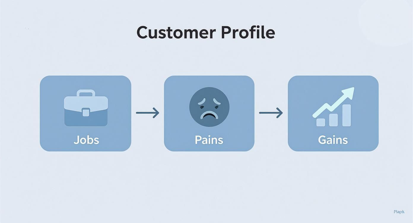 Infographic about value proposition canvas