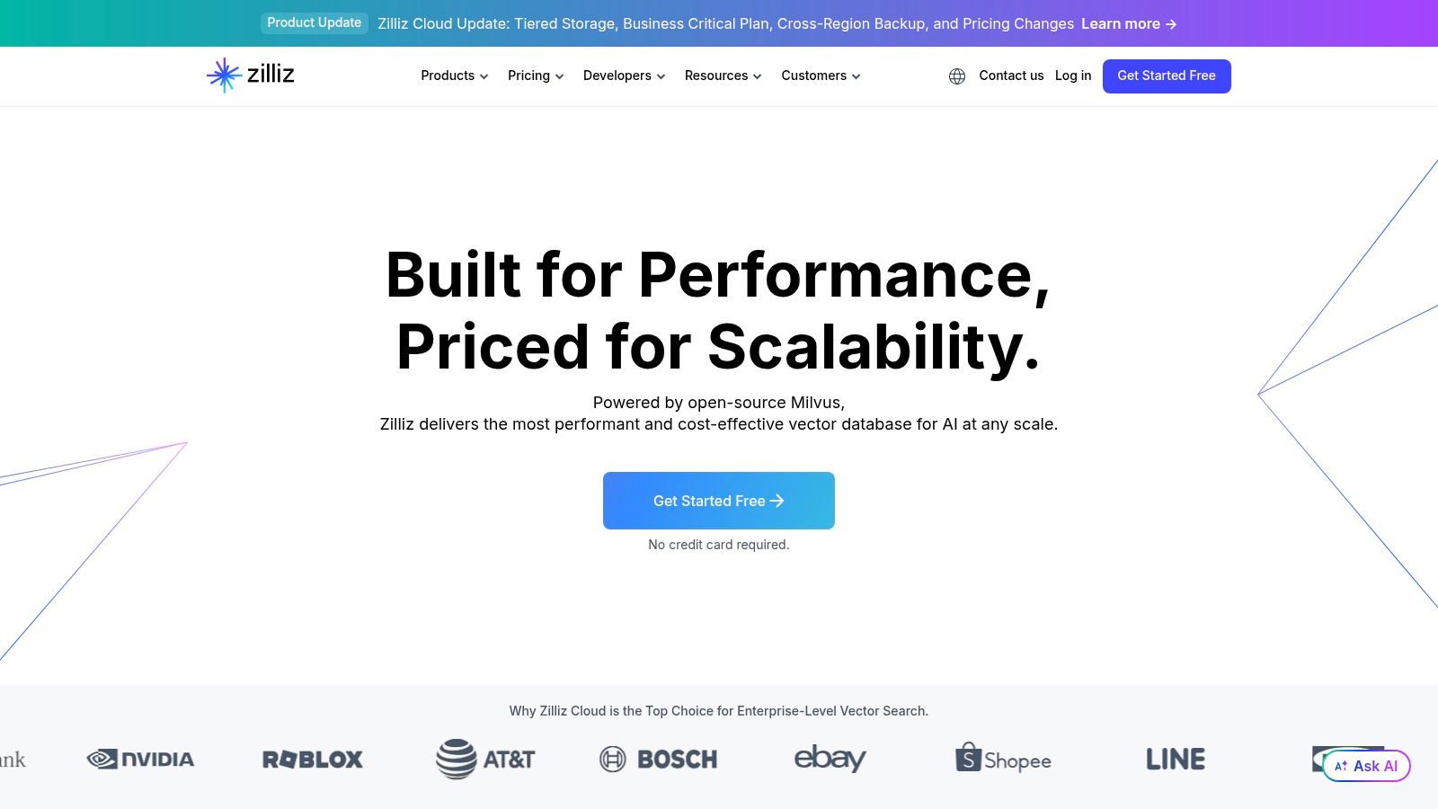 Zilliz Cloud (Managed Milvus)