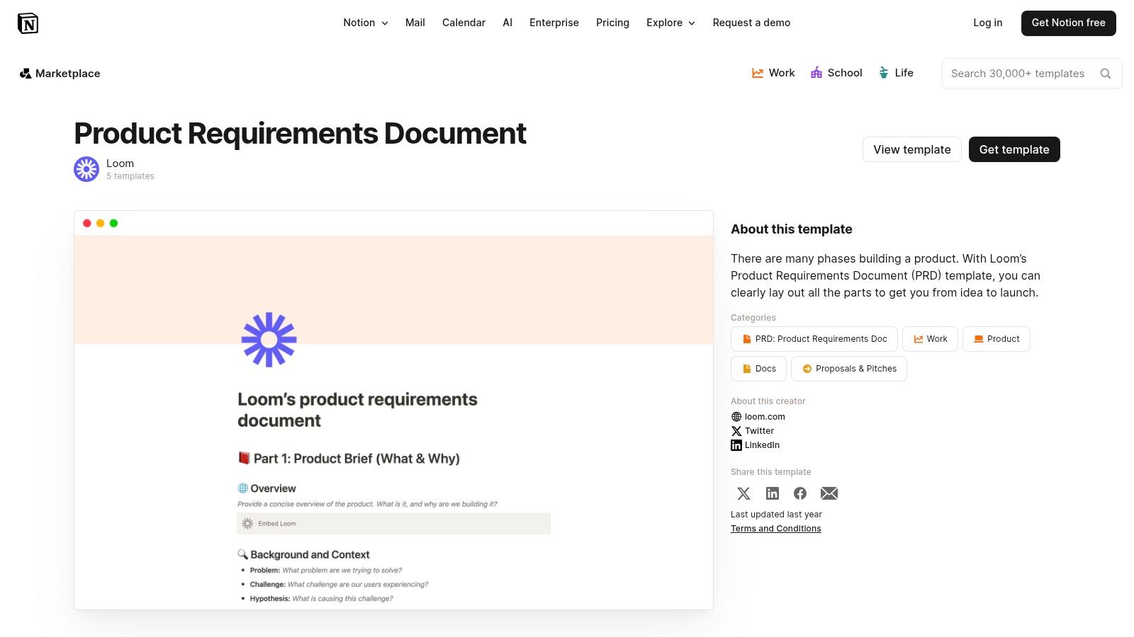 Notion Template Gallery