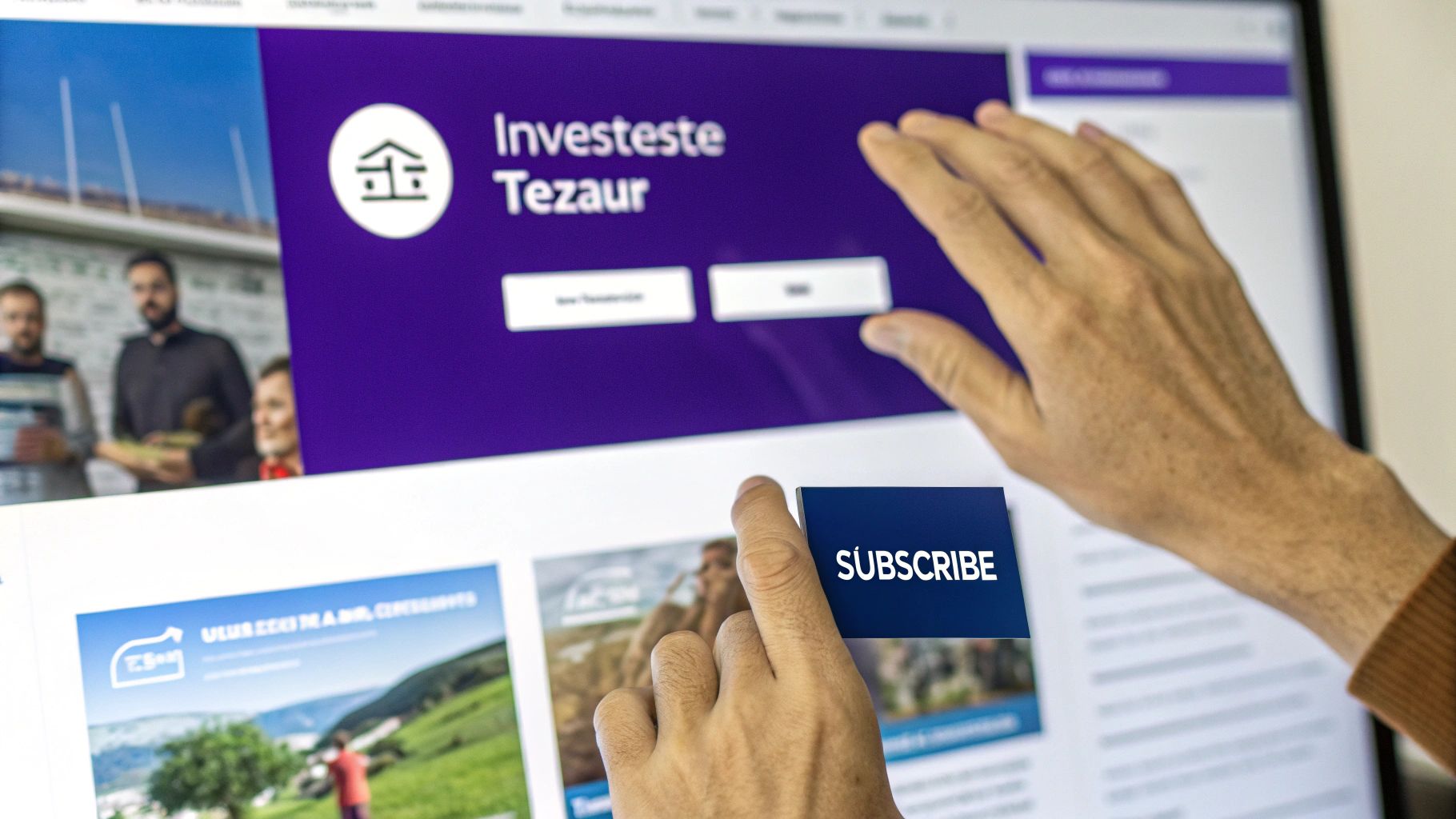 O persoană analizează grafice de investiții pe o tabletă, simbolizând transformarea unui cont de trezorerie într-un instrument de creștere financiară.