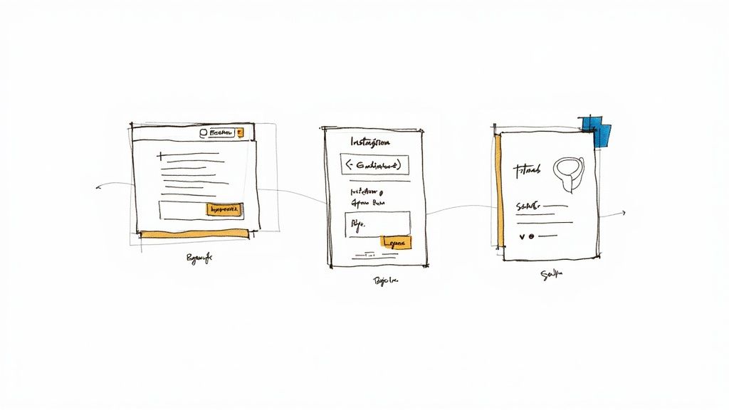 Un antreprenor folosește un laptop și un telefon pentru a integra plățile online în activitățile sale zilnice.