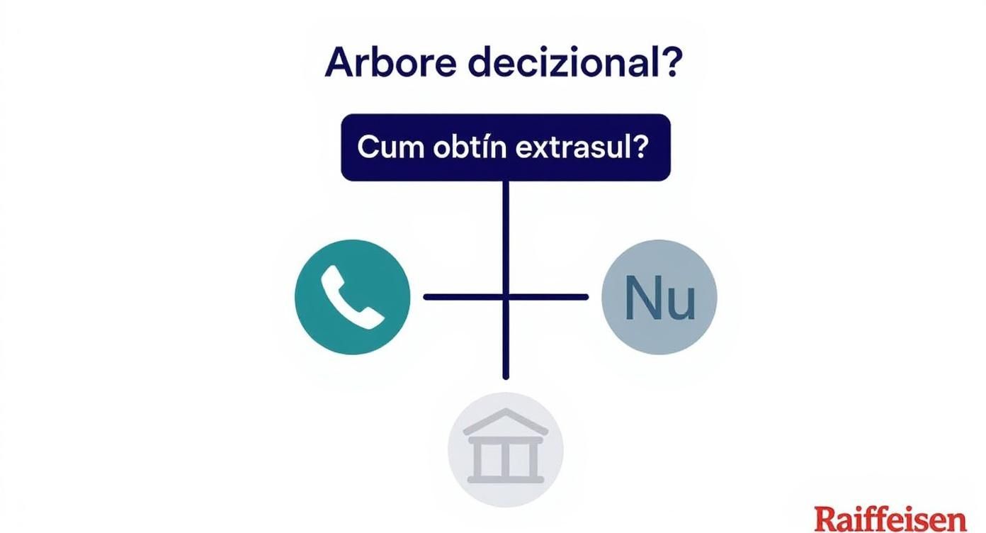 Infographic about extras de cont raiffeisen