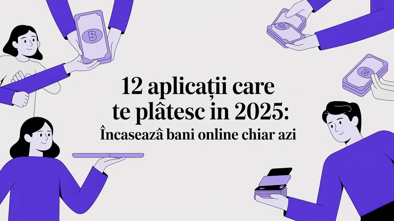 12 Aplicații care te plătesc în 2025: Încasează bani online chiar azi