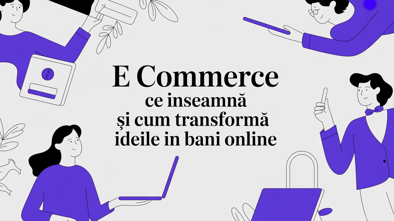 E commerce ce inseamna: Ghidul tău rapid pentru a transforma ideile în bani, chiar de azi